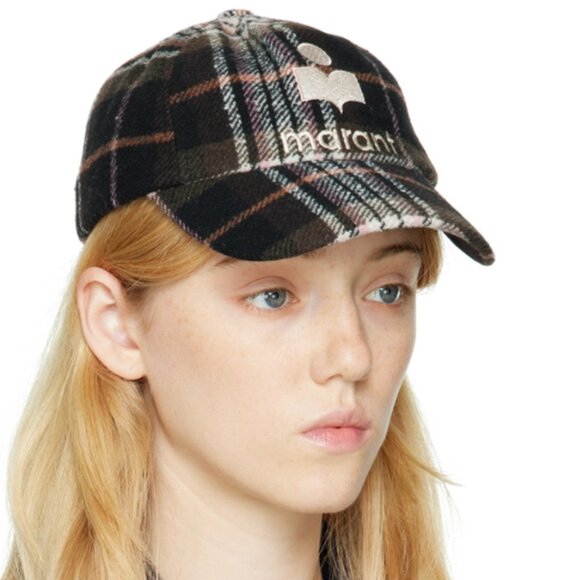 Isabel Marant Tyron checked baseball cap